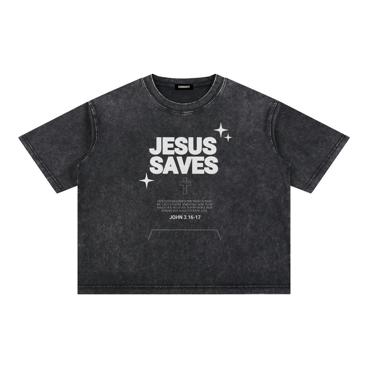 Mineral Wash Boxy Cotton T-Shirt