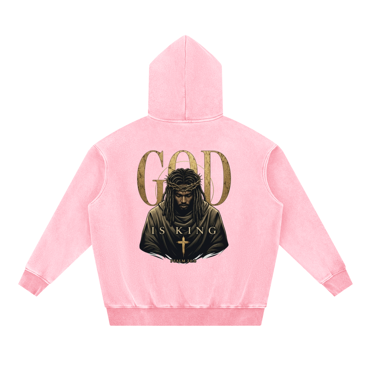Snow Wash Fleece Oversize Hoodie