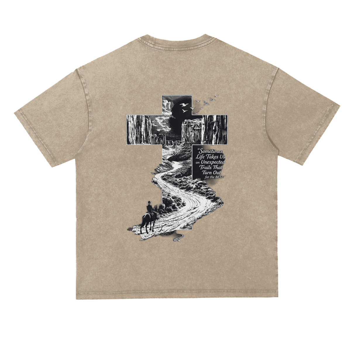 Snow Washed Heavyweight Oversize T-Shirt
