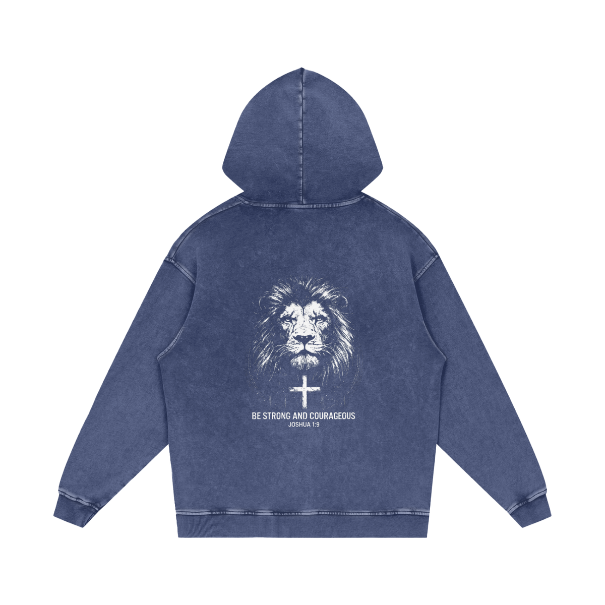 Snow Washed Loose Cotton Hoodie