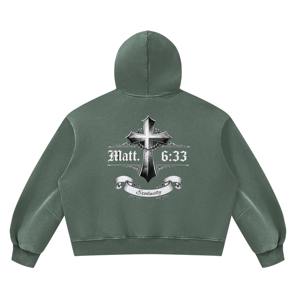 Unisex Vintage Wash Boxy Fleece Hoodie