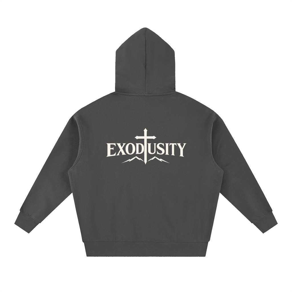 Essential Oversized Boxy Fit Fleece Hoodie