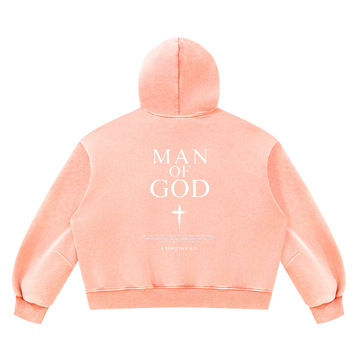 Unisex Vintage Wash Boxy Fleece Hoodie