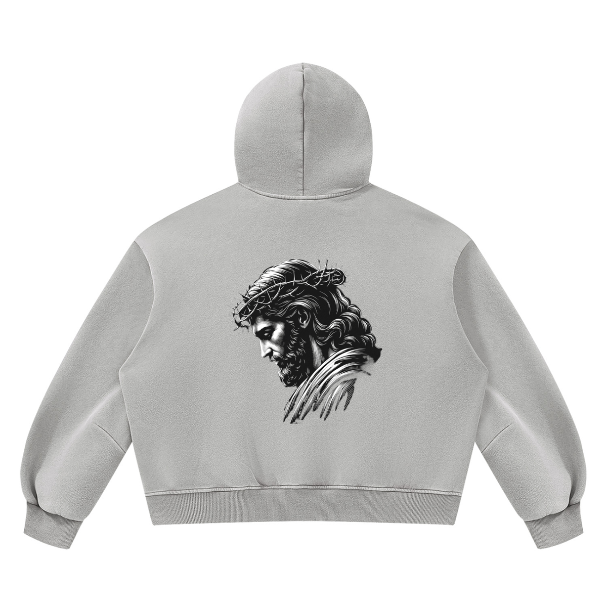 Unisex Vintage Wash Boxy Fleece Hoodie