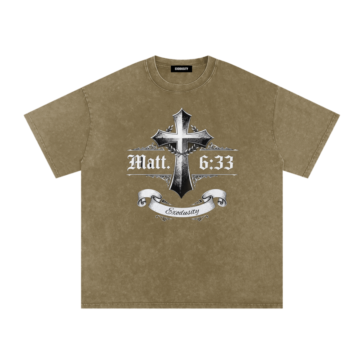Snow Washed Oversized Cotton T-Shirt