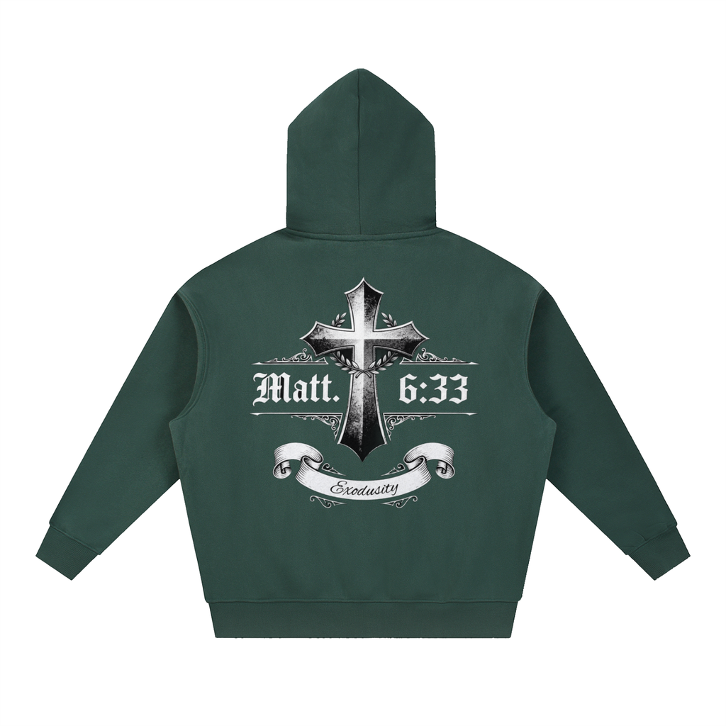 Essential Oversized Boxy Fit Fleece Hoodie