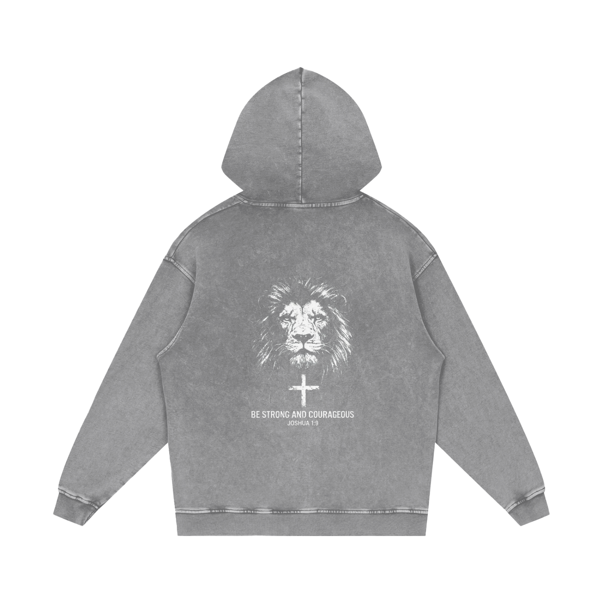Snow Washed Loose Cotton Hoodie