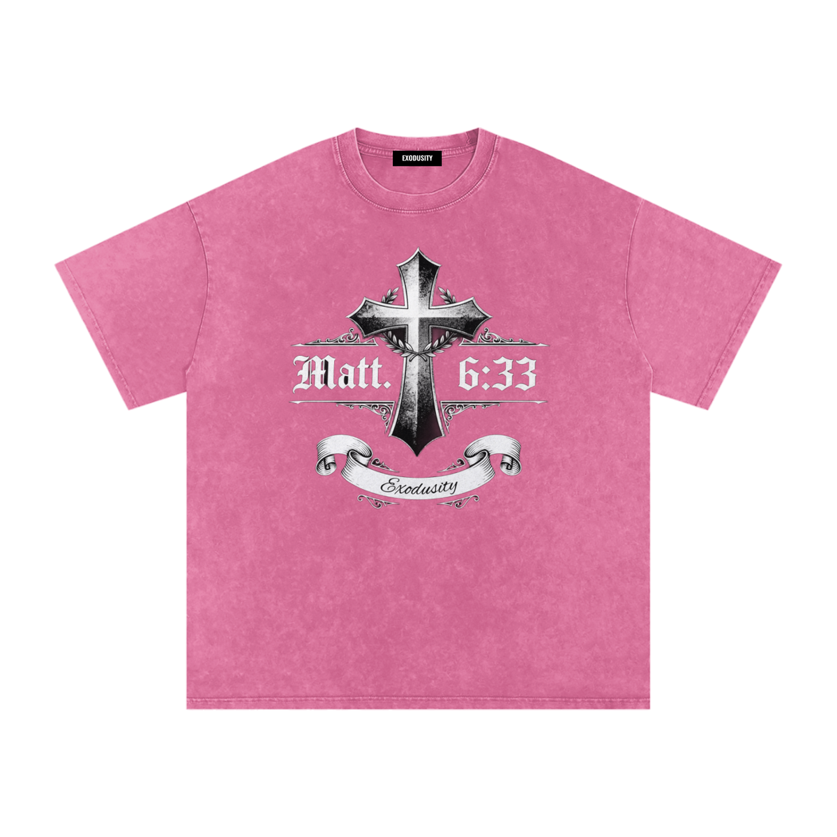 Snow Washed Oversized Cotton T-Shirt