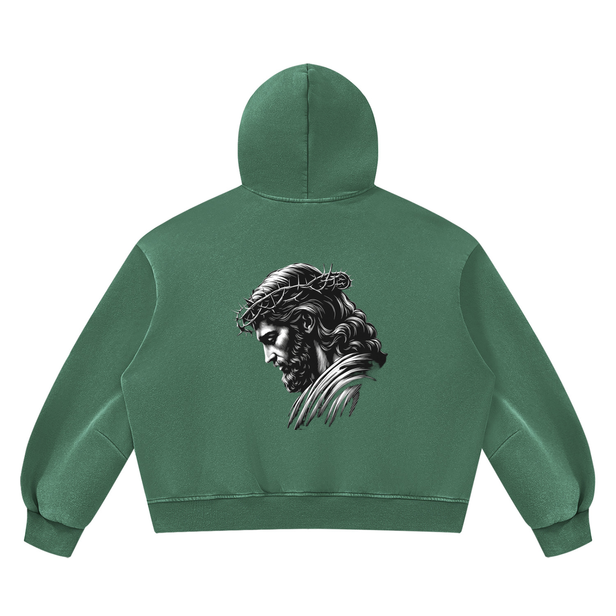 Unisex Vintage Wash Boxy Fleece Hoodie