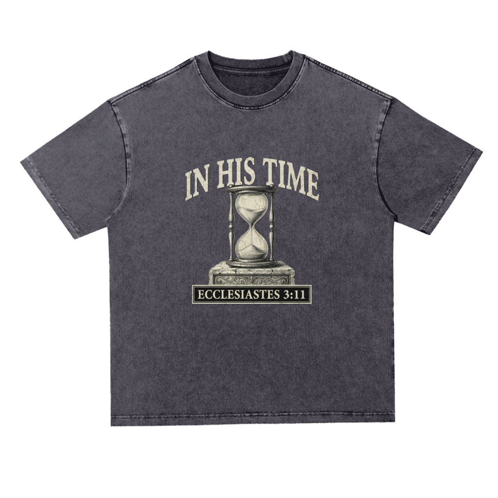 Snow Washed Heavyweight Oversize T-Shirt