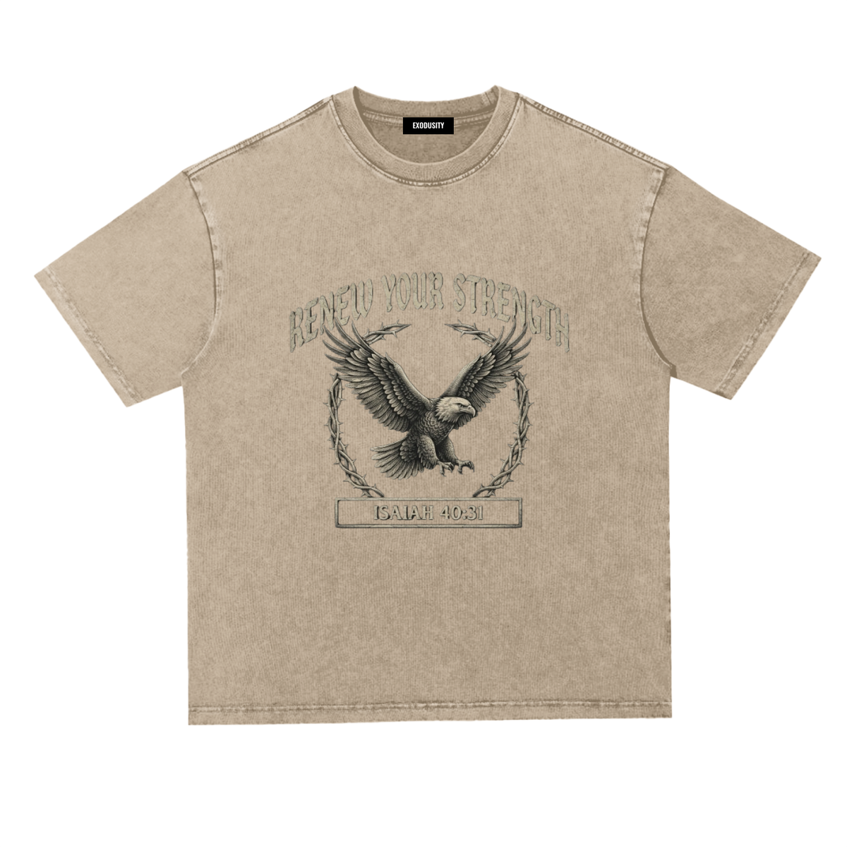Snow Washed Heavyweight Oversize T-Shirt