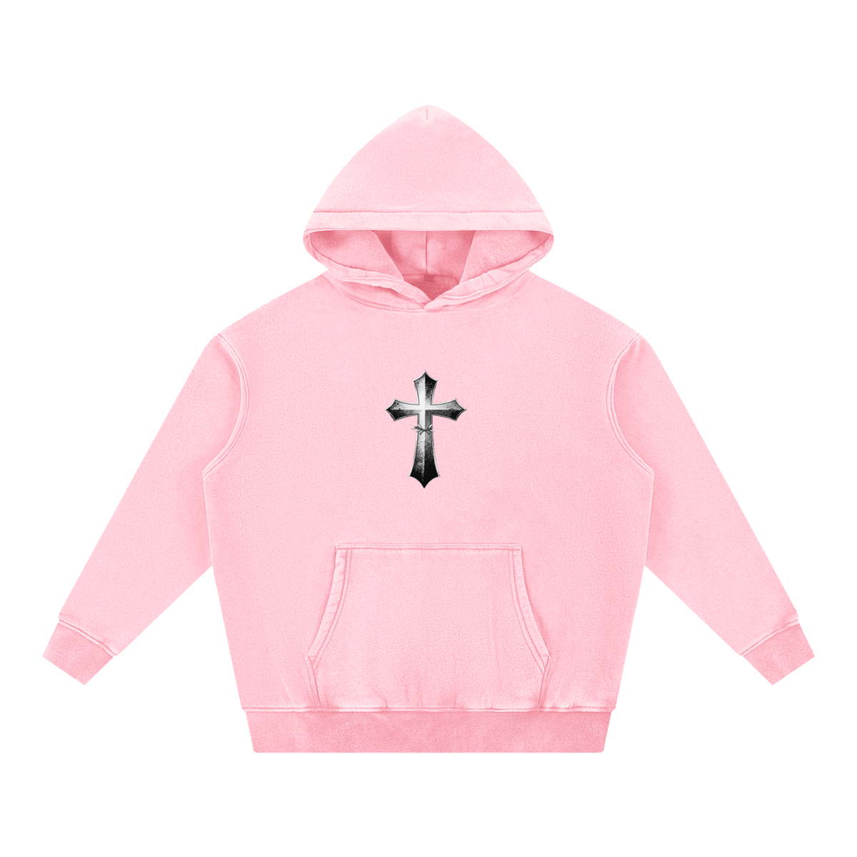 Snow Wash Fleece Oversize Hoodie
