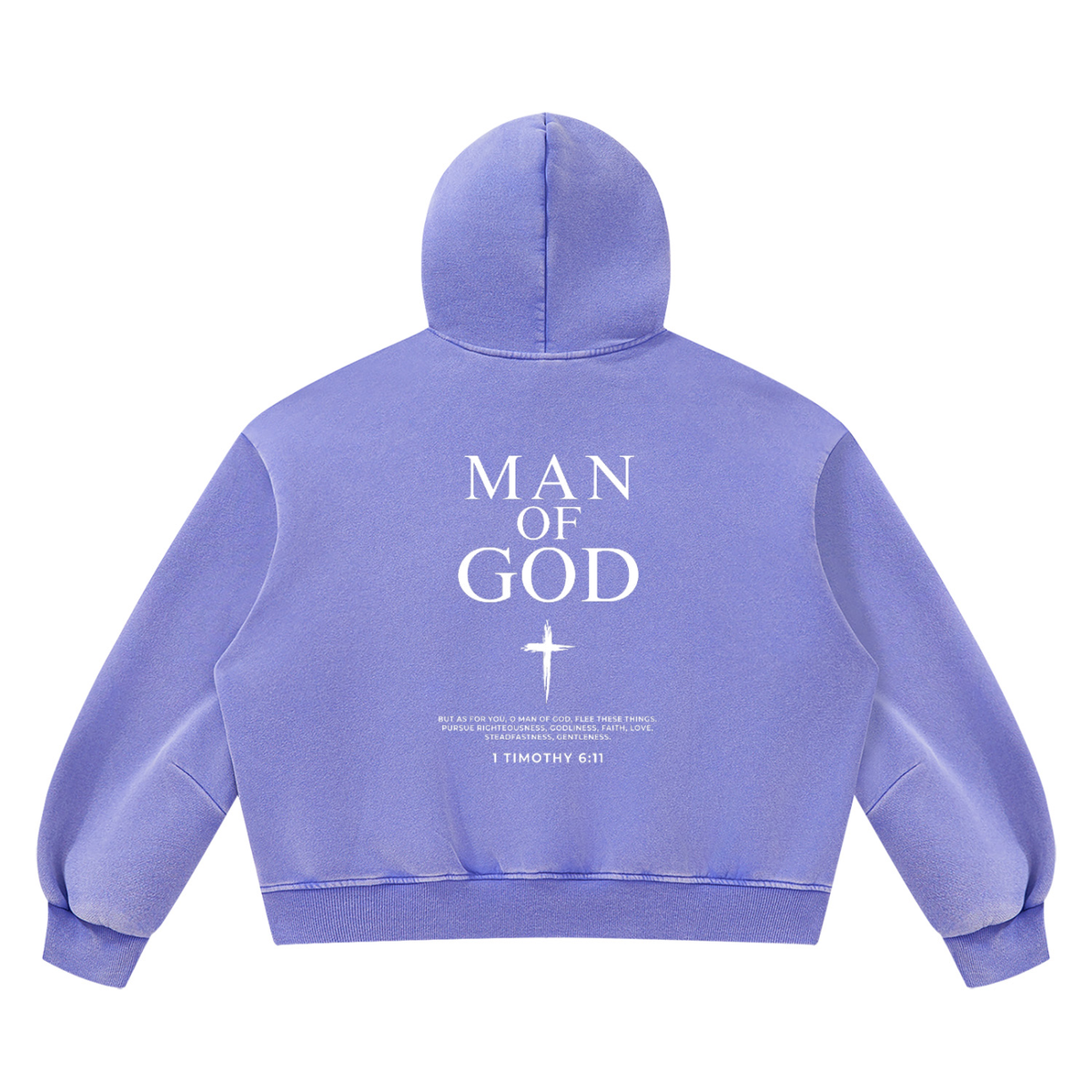 Unisex Vintage Wash Boxy Fleece Hoodie
