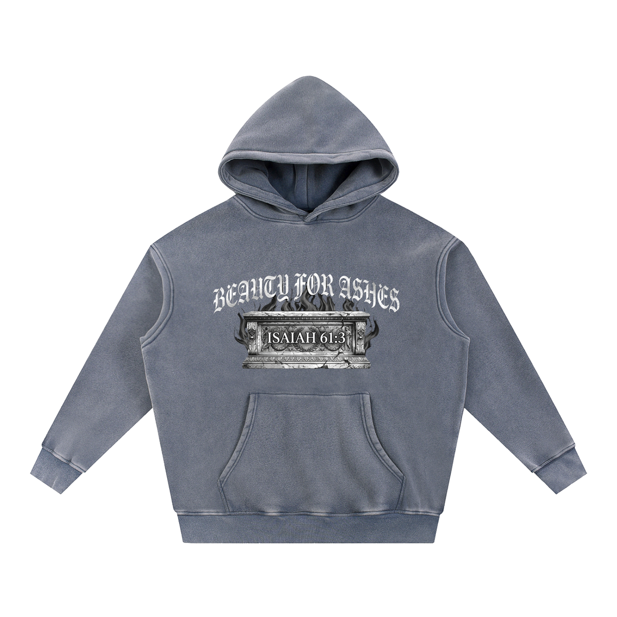 Snow Wash Fleece Oversize Hoodie