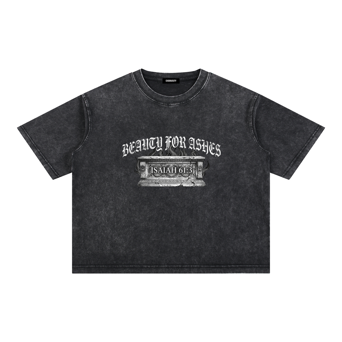 Mineral Wash Boxy Cotton T-Shirt