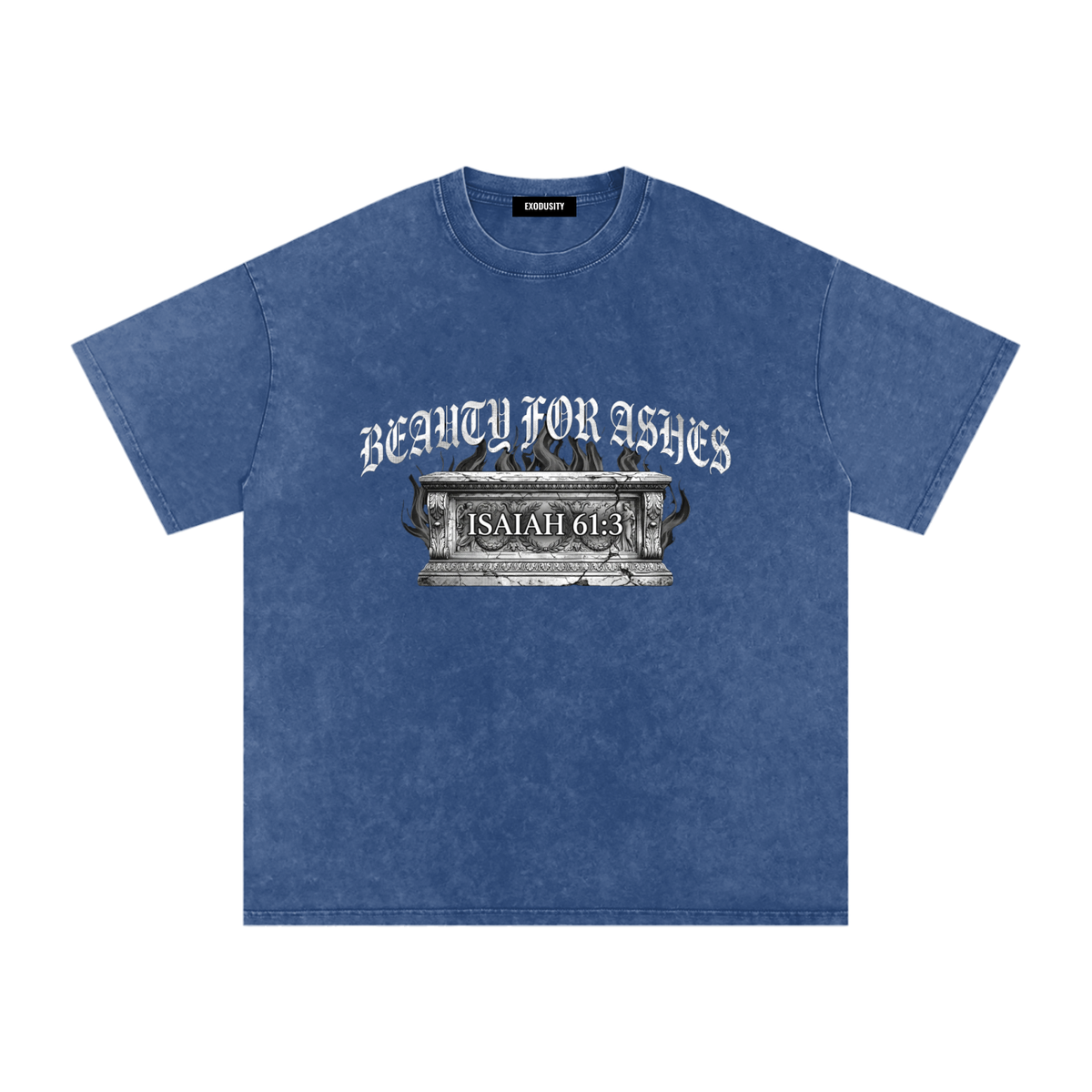 Snow Washed Oversized Cotton T-Shirt