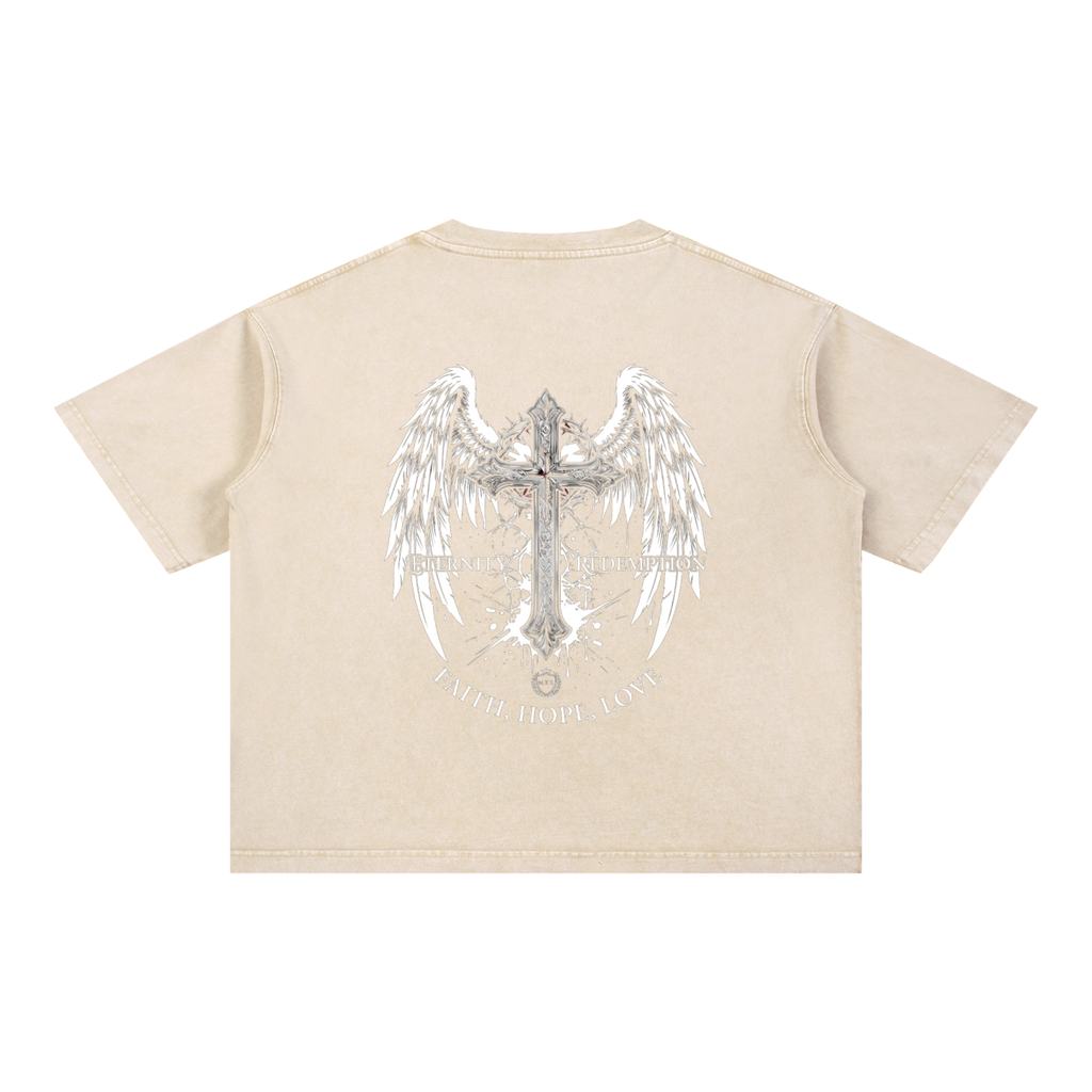 Mineral Wash Boxy Cotton T-Shirt