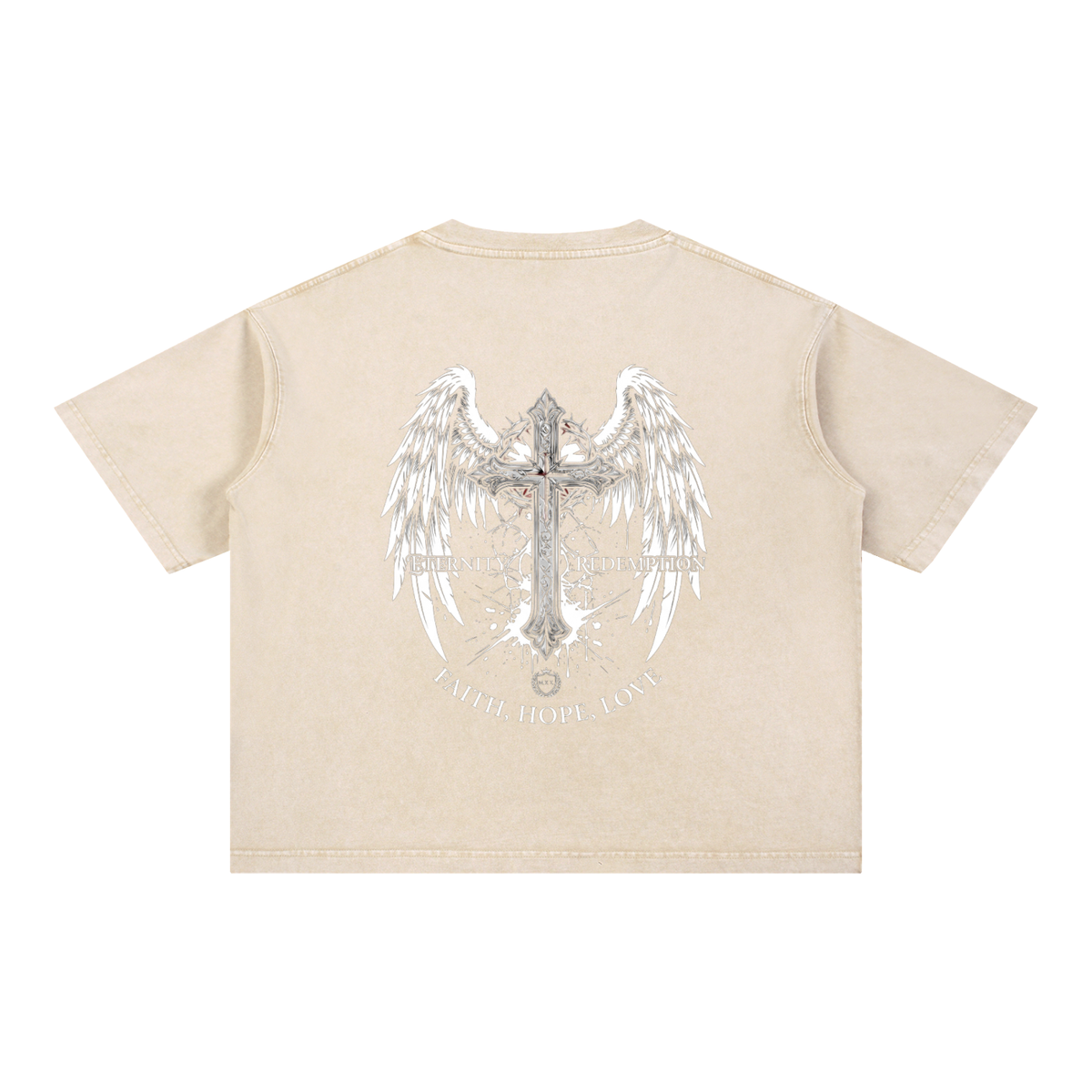 Mineral Wash Boxy Cotton T-Shirt