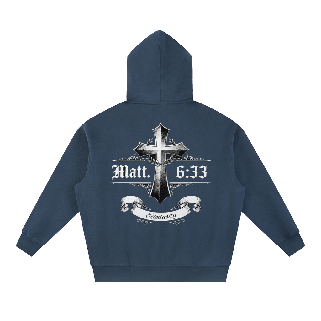 Essential Oversized Boxy Fit Fleece Hoodie