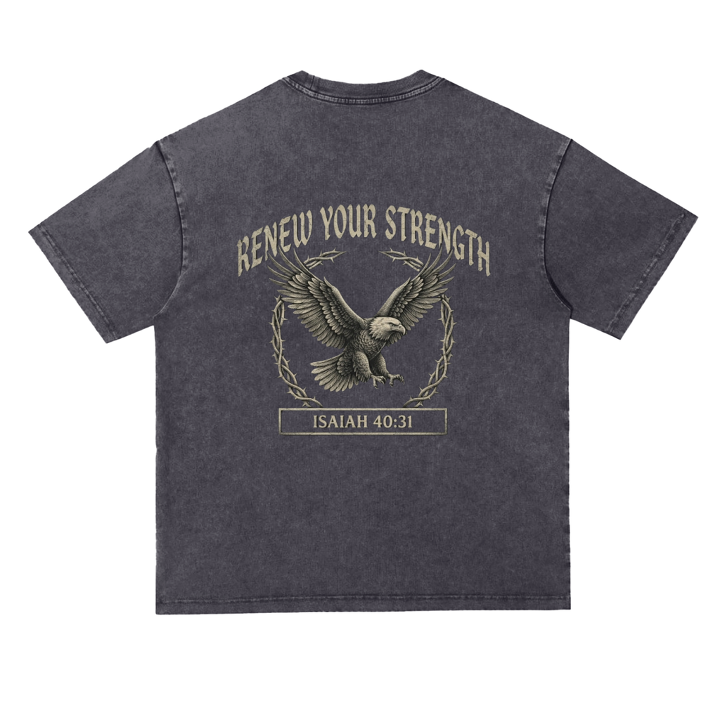 Snow Washed Heavyweight Oversize T-Shirt