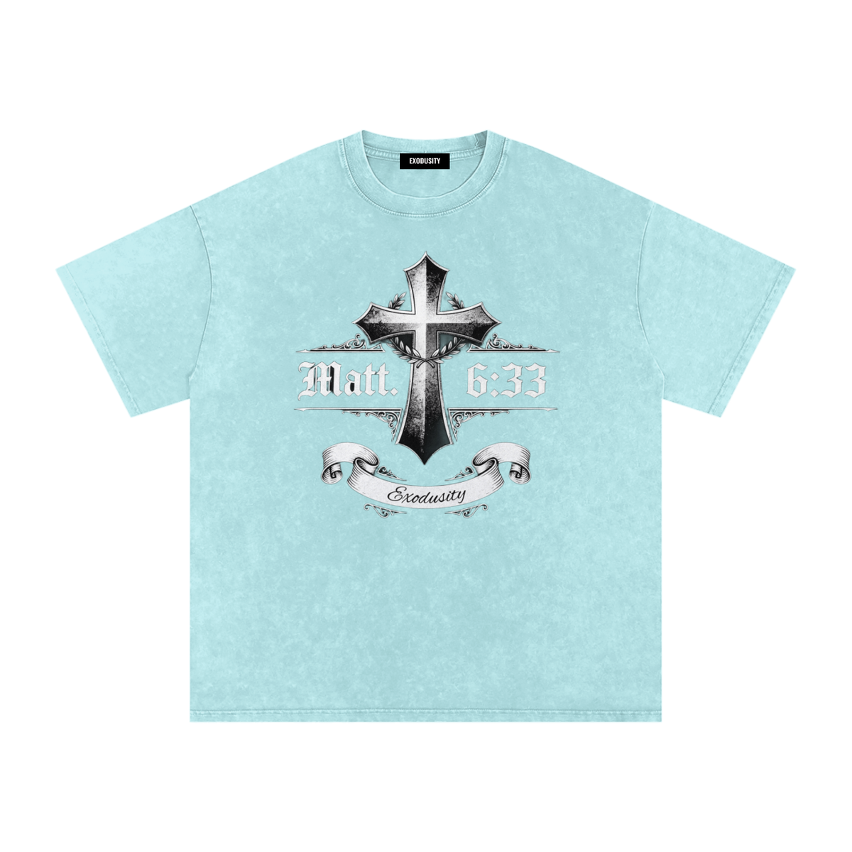 Snow Washed Oversized Cotton T-Shirt
