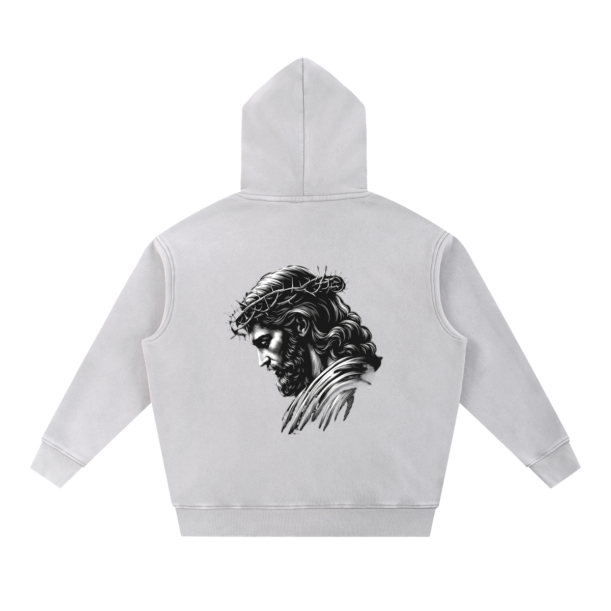 Snow Wash Fleece Oversize Hoodie