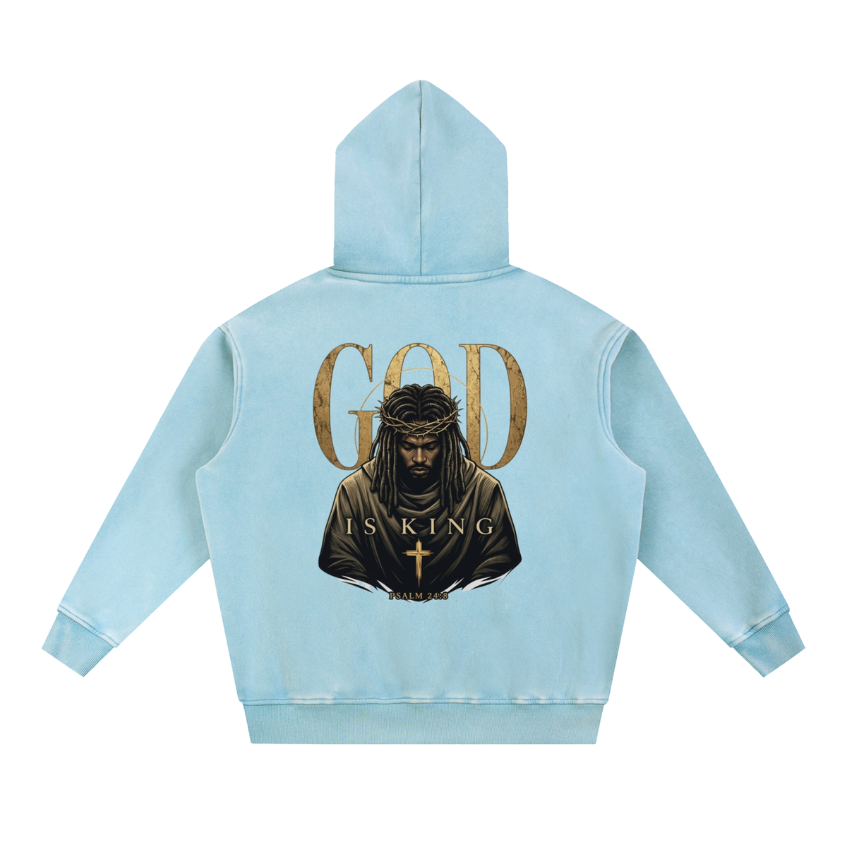 Snow Wash Fleece Oversize Hoodie