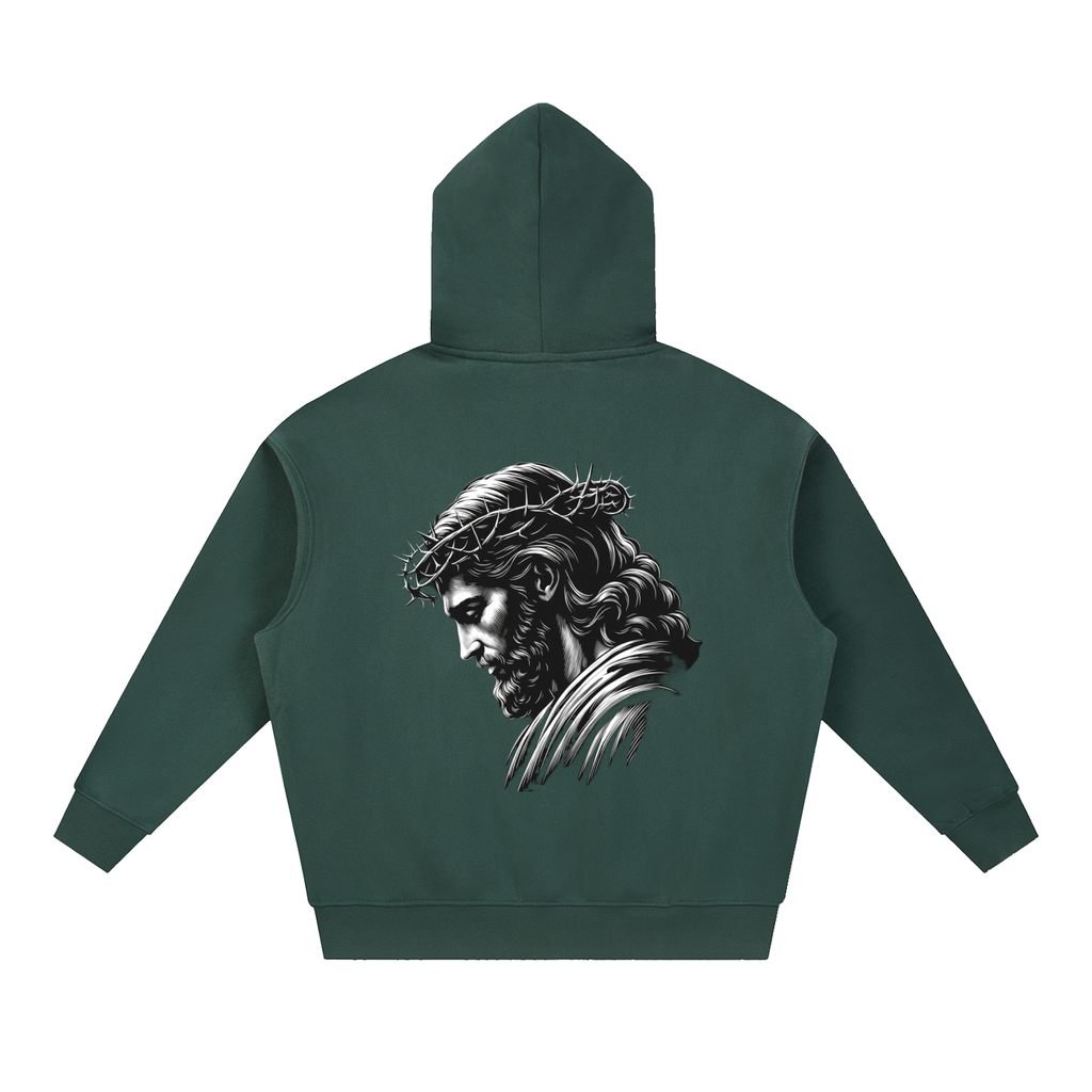 Essential Oversized Boxy Fit Fleece Hoodie