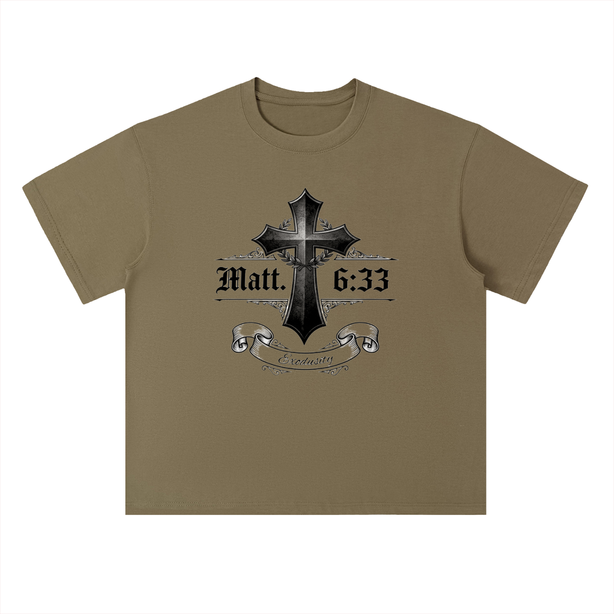 Heavyweight Drop Shoulder Cotton T-Shirt