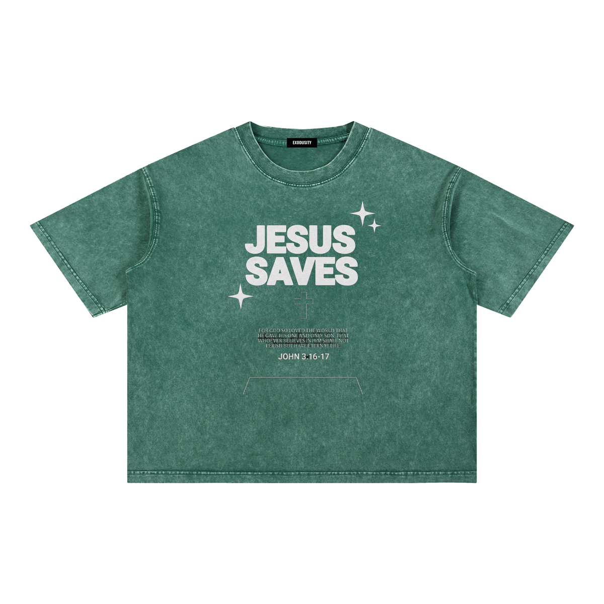 Mineral Wash Boxy Cotton T-Shirt