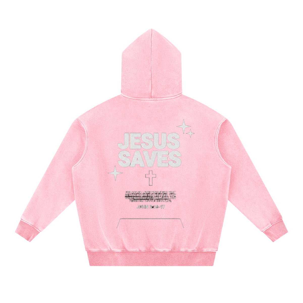 Snow Wash Fleece Oversize Hoodie