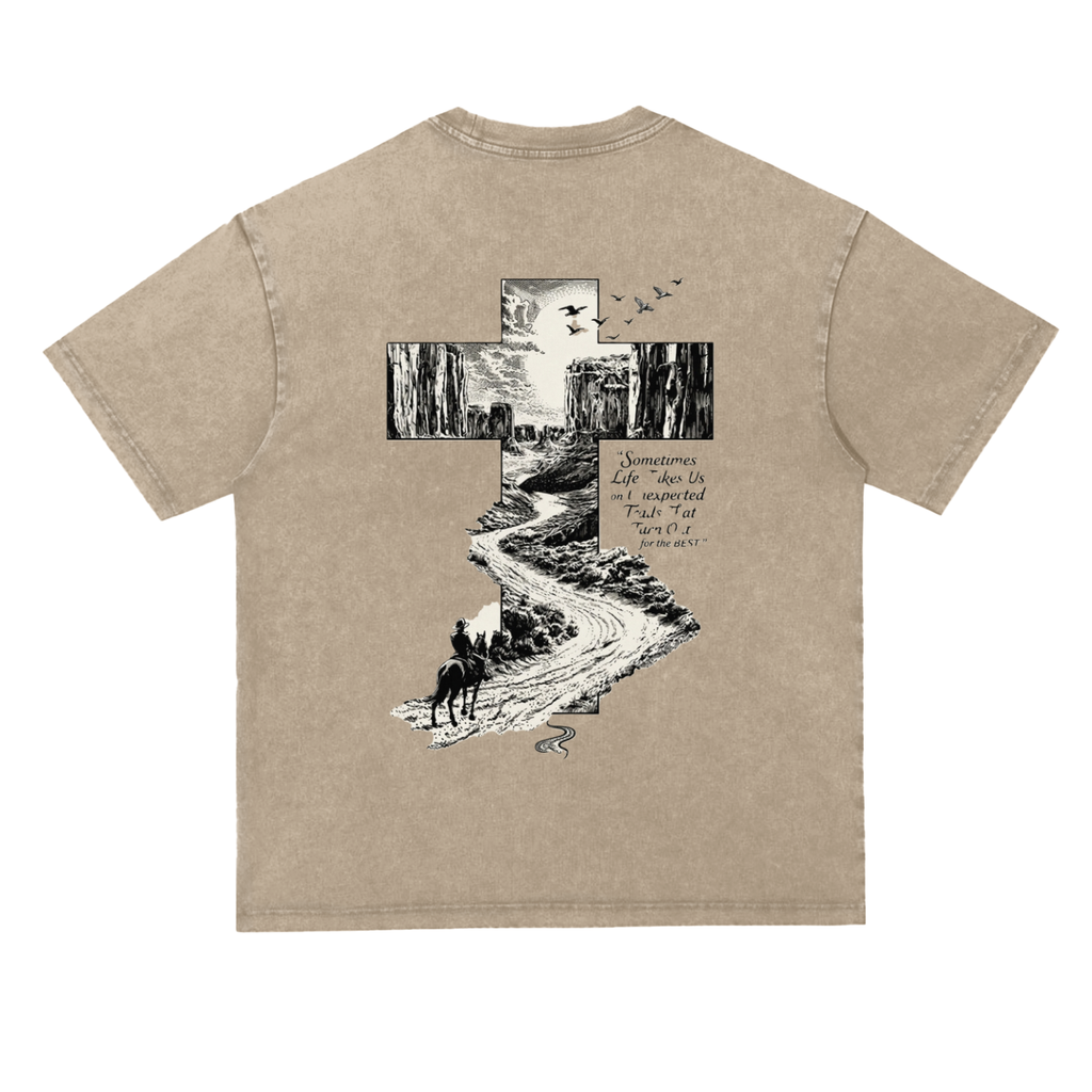 Snow Washed Heavyweight Oversize T-Shirt