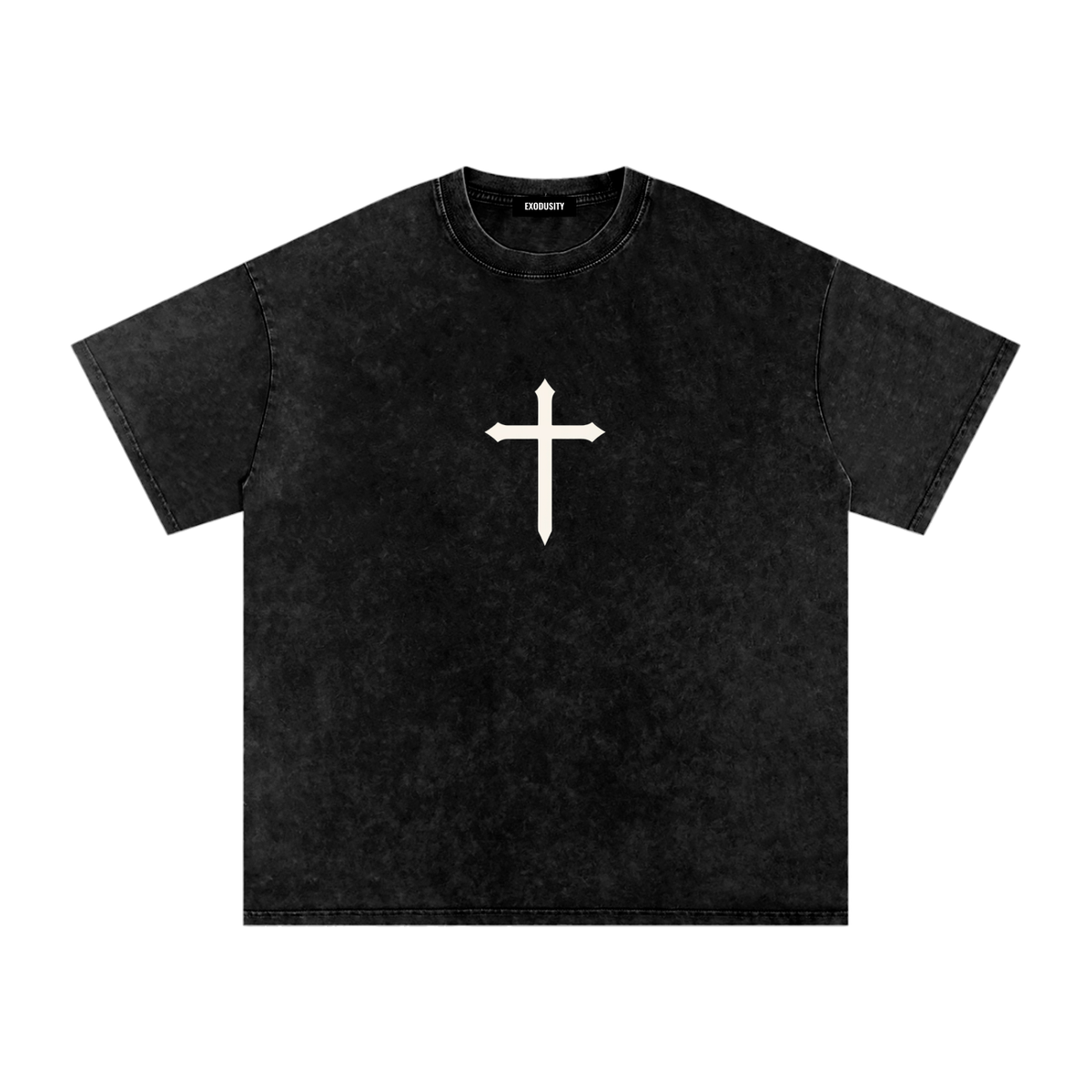 Snow Washed Oversized Cotton T-Shirt
