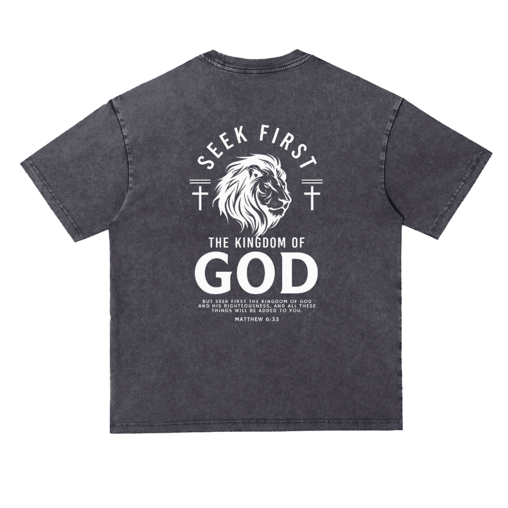 Snow Washed Heavyweight Oversize T-Shirt