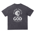 Snow Washed Heavyweight Oversize T-Shirt