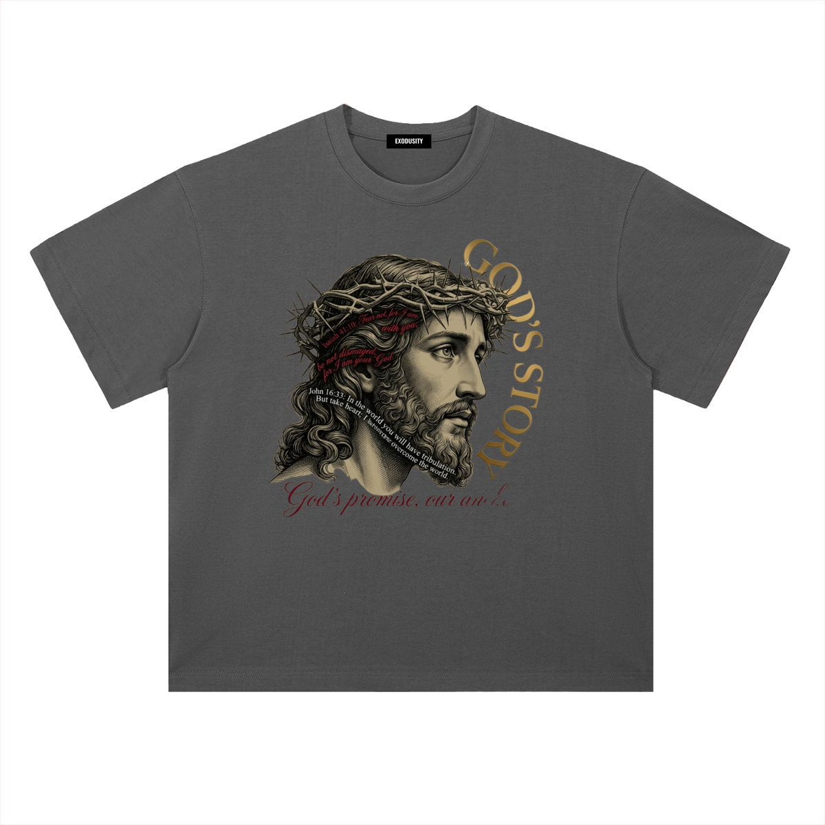 Heavyweight Drop Shoulder Cotton T-Shirt