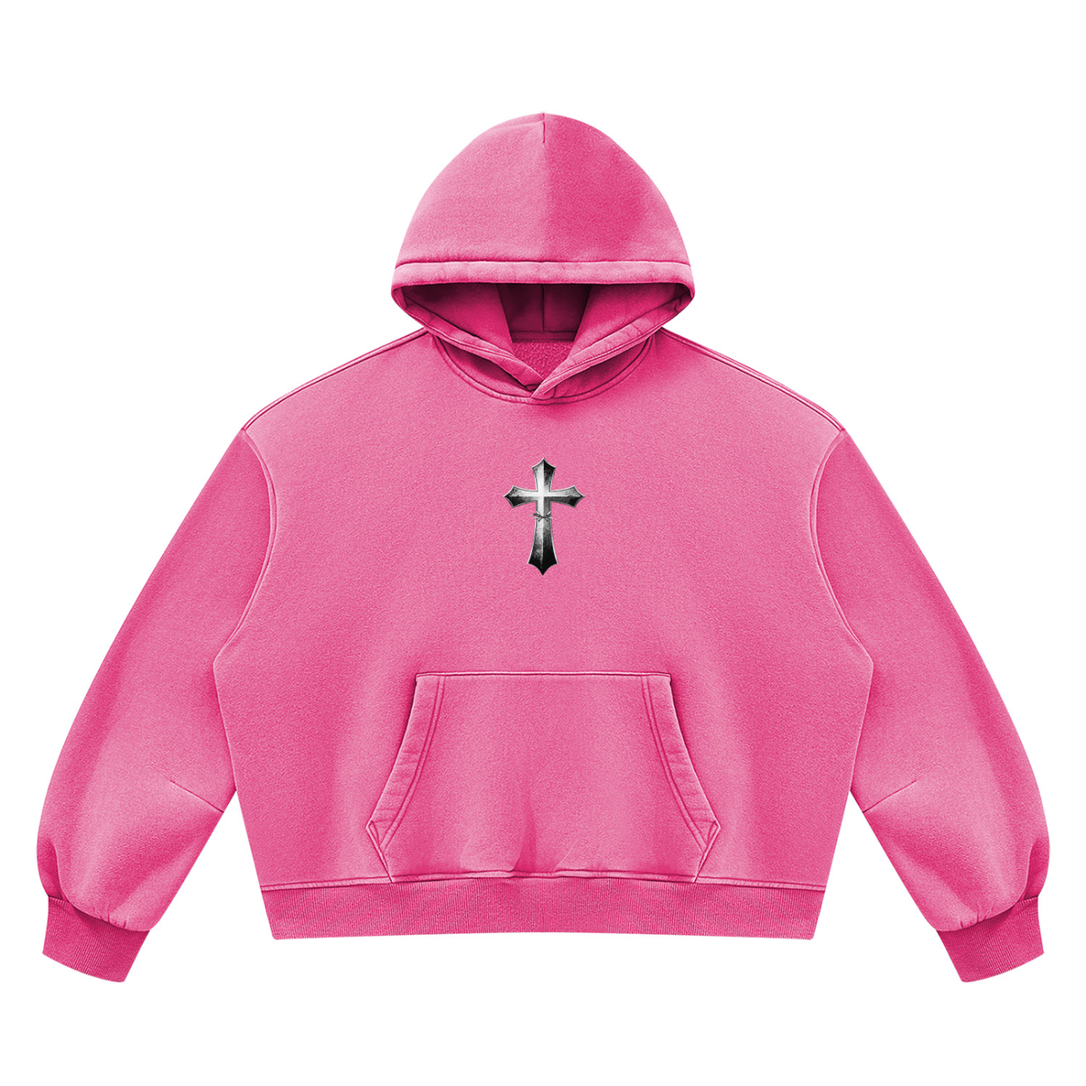 Unisex Vintage Wash Boxy Fleece Hoodie