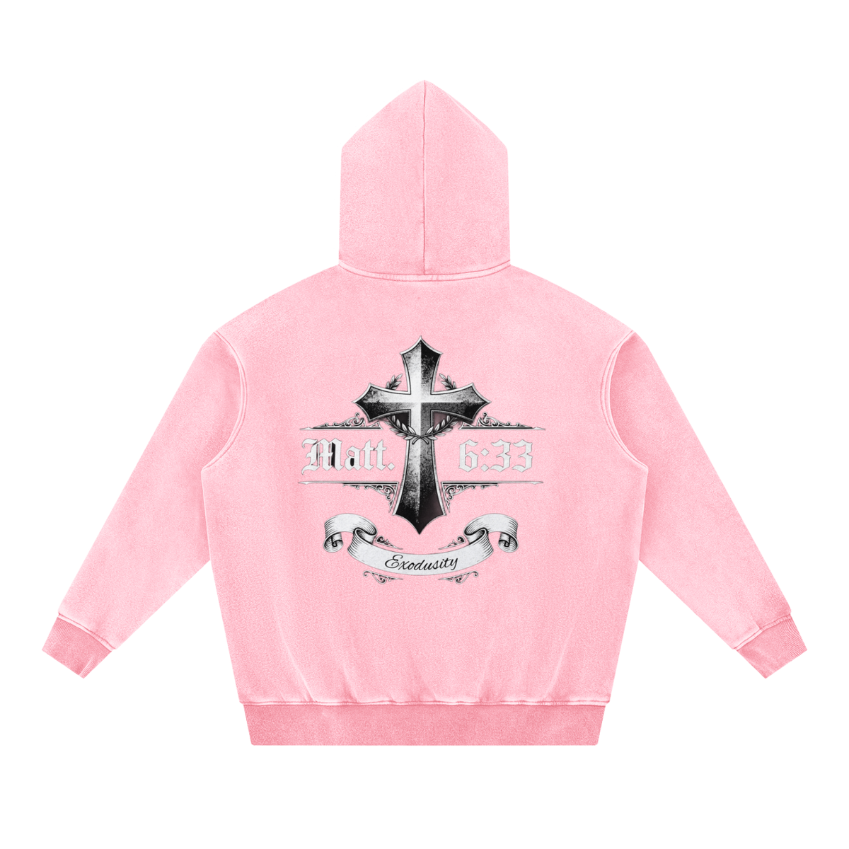 Snow Wash Fleece Oversize Hoodie