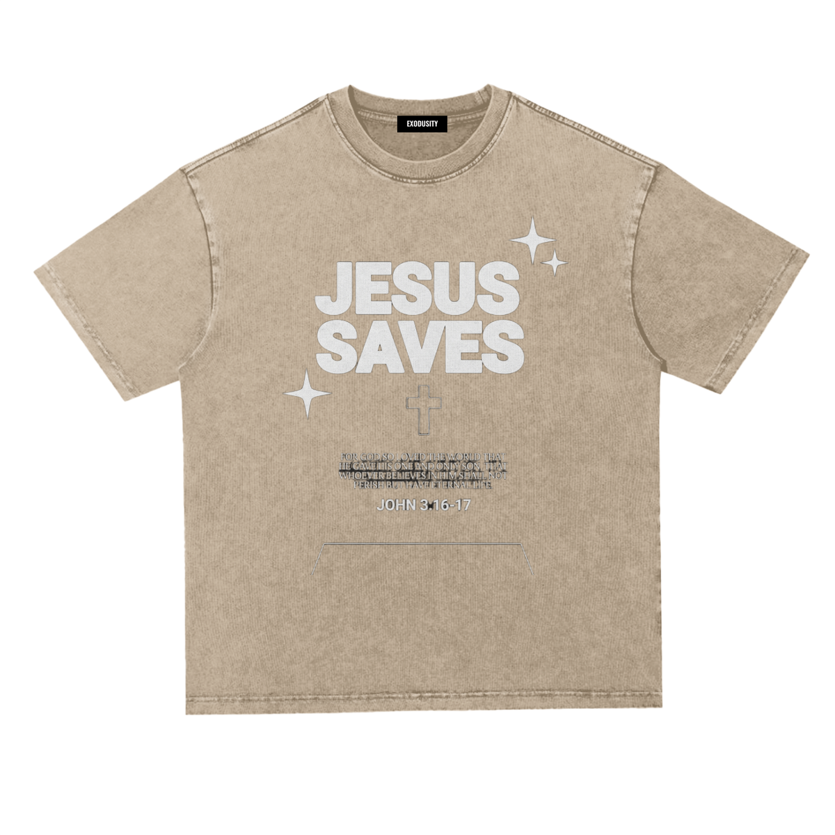 Snow Washed Heavyweight Oversize T-Shirt