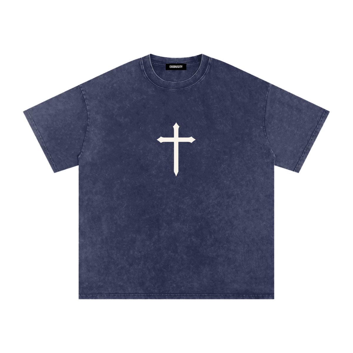 Snow Washed Oversized Cotton T-Shirt