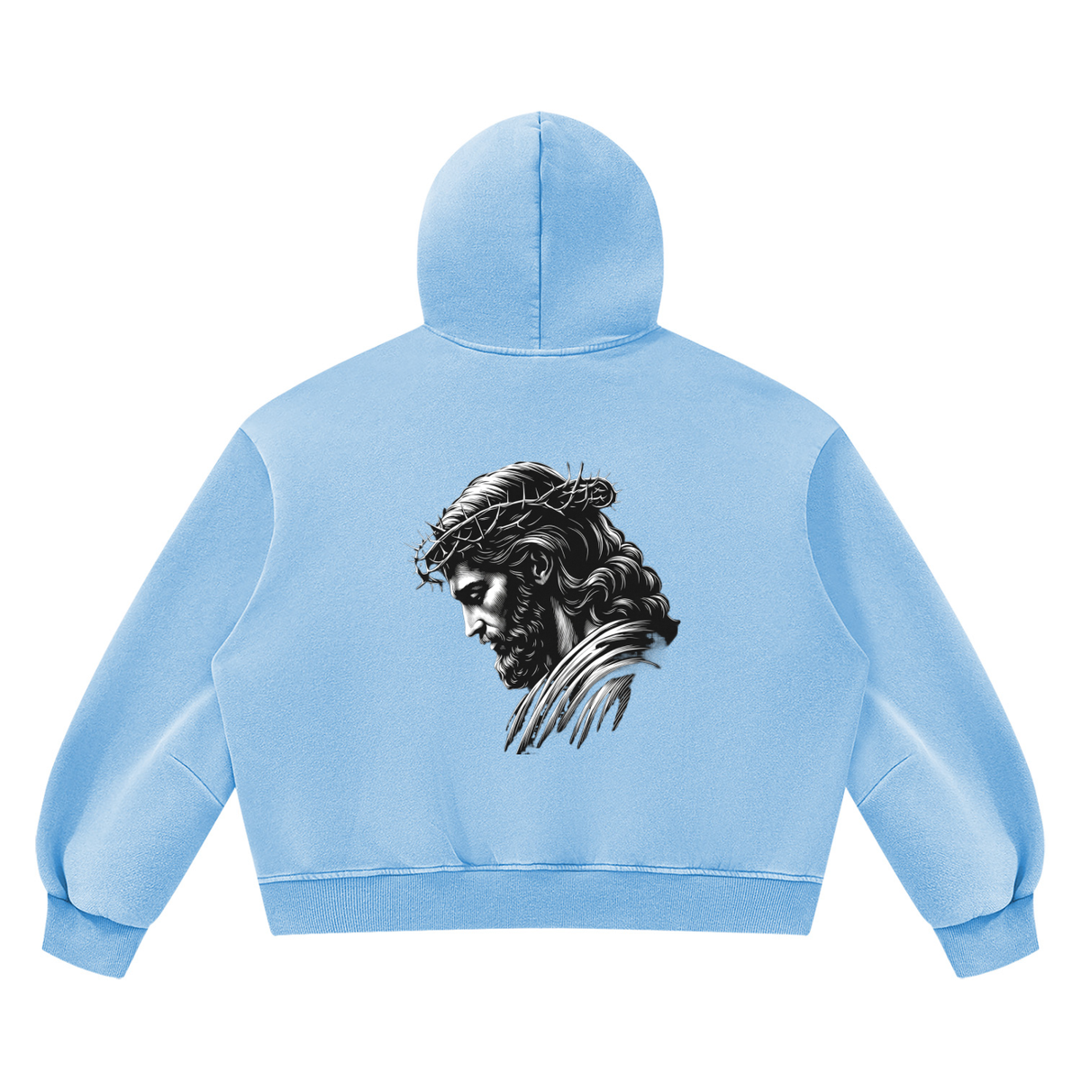Unisex Vintage Wash Boxy Fleece Hoodie