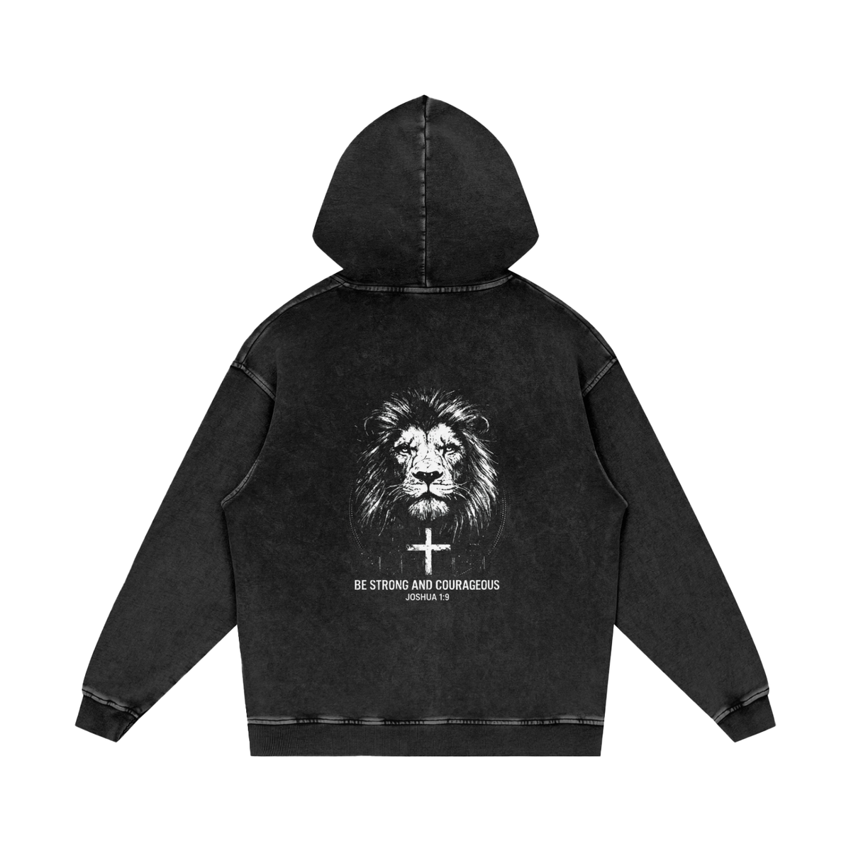 Snow Washed Loose Cotton Hoodie