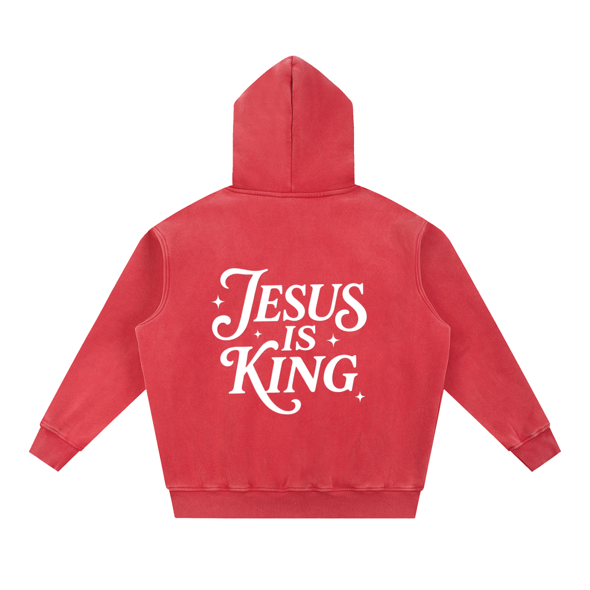 Snow Wash Fleece Oversize Hoodie