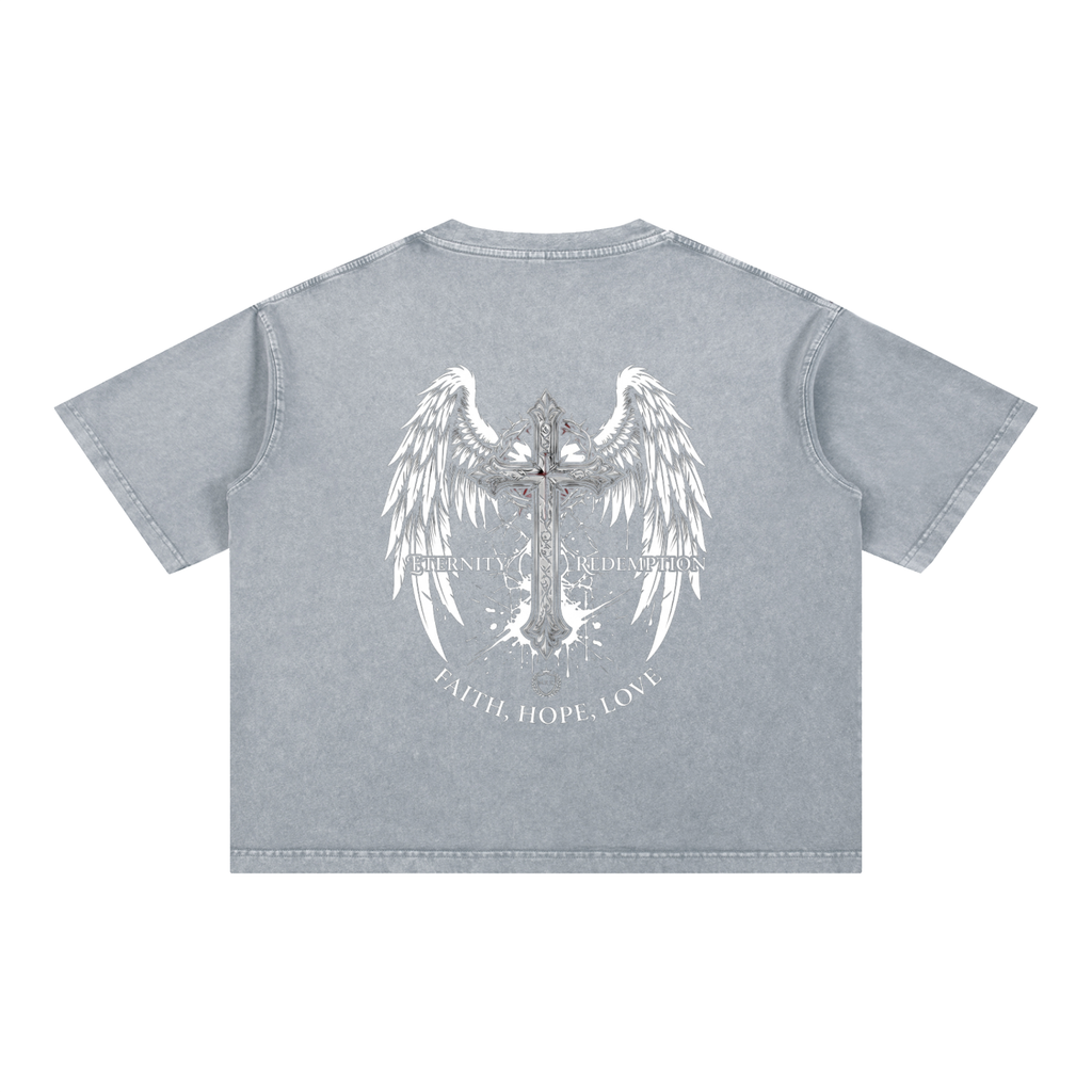 Mineral Wash Boxy Cotton T-Shirt