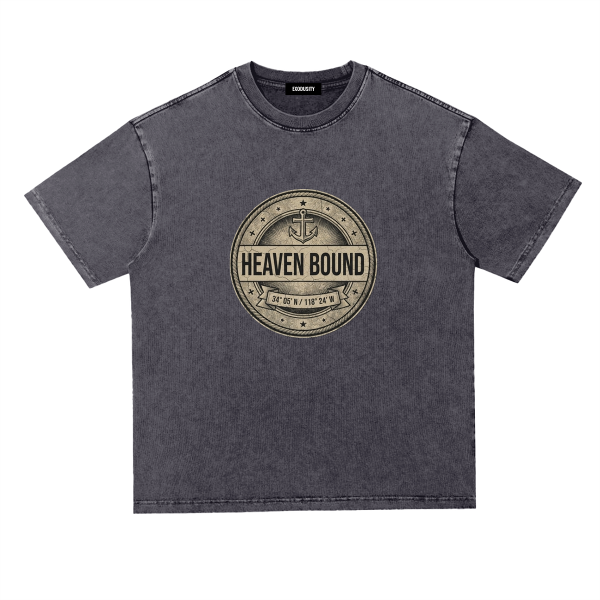 Snow Washed Heavyweight Oversize T-Shirt