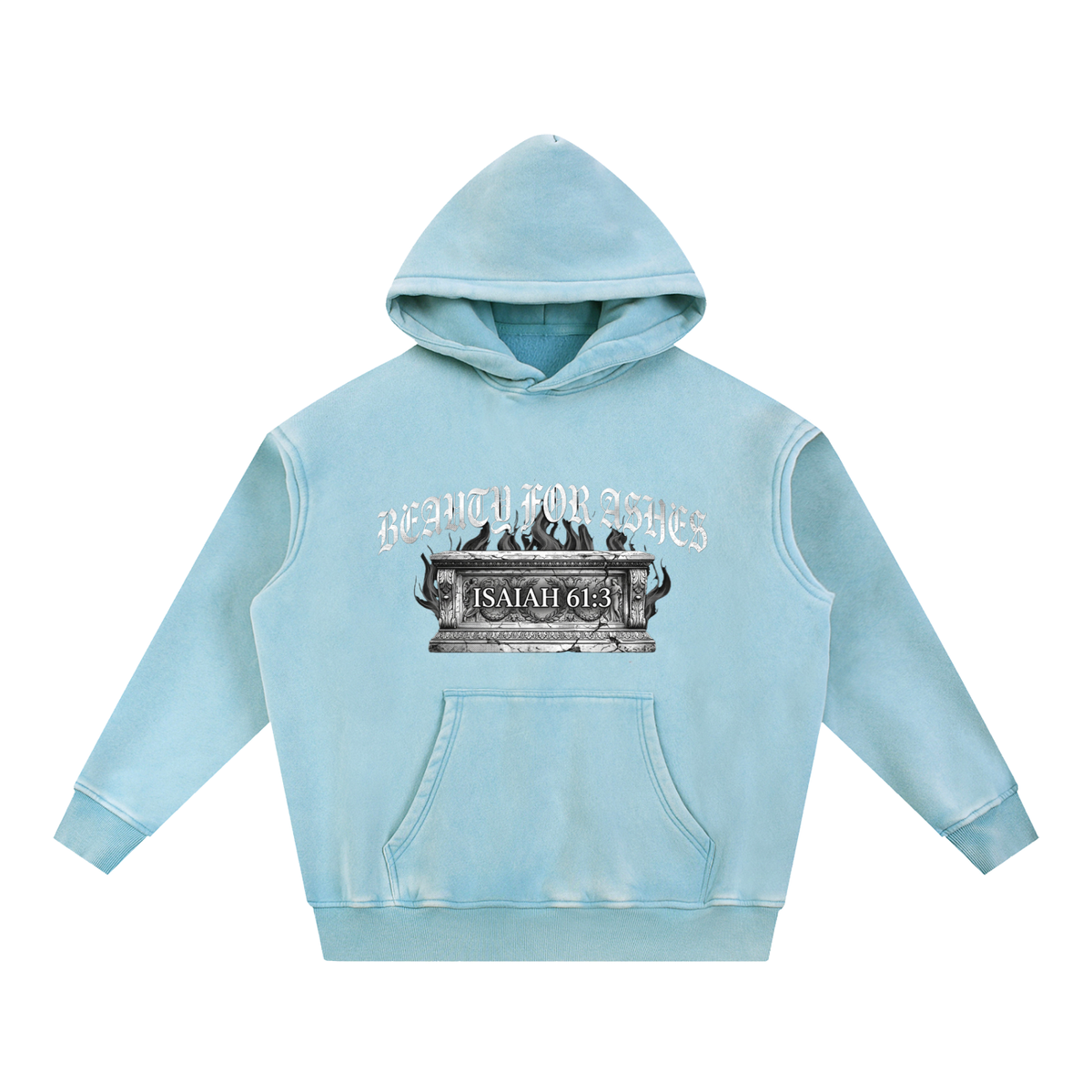 Snow Wash Fleece Oversize Hoodie