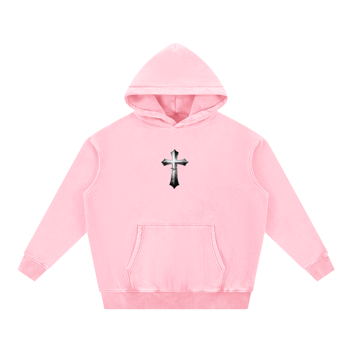 Snow Wash Fleece Oversize Hoodie