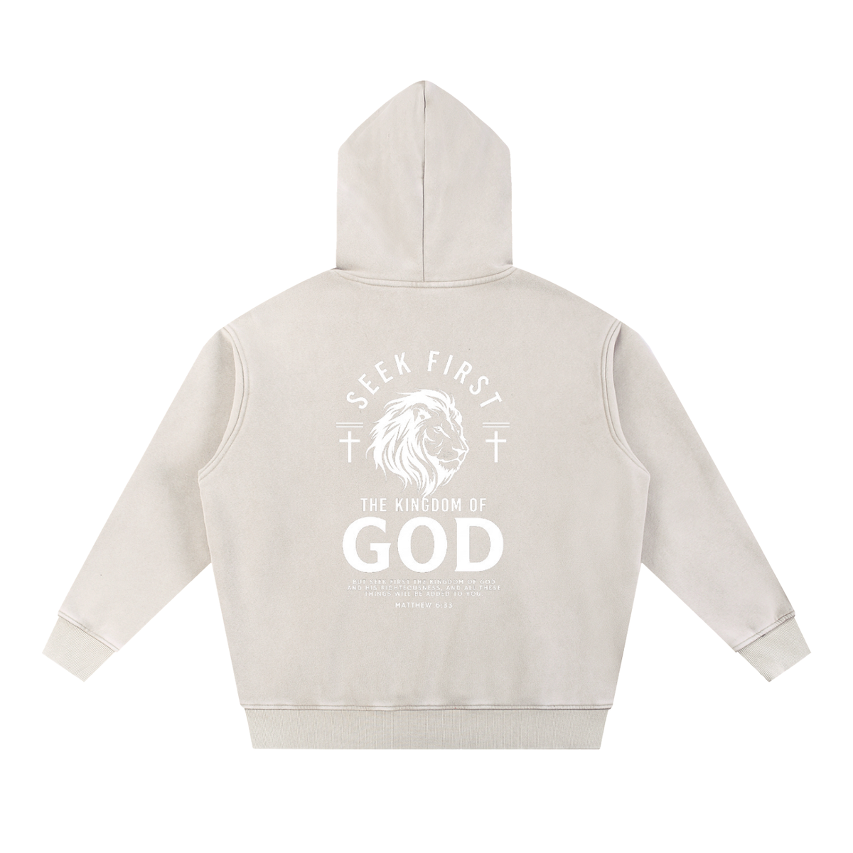 Snow Wash Fleece Oversize Hoodie