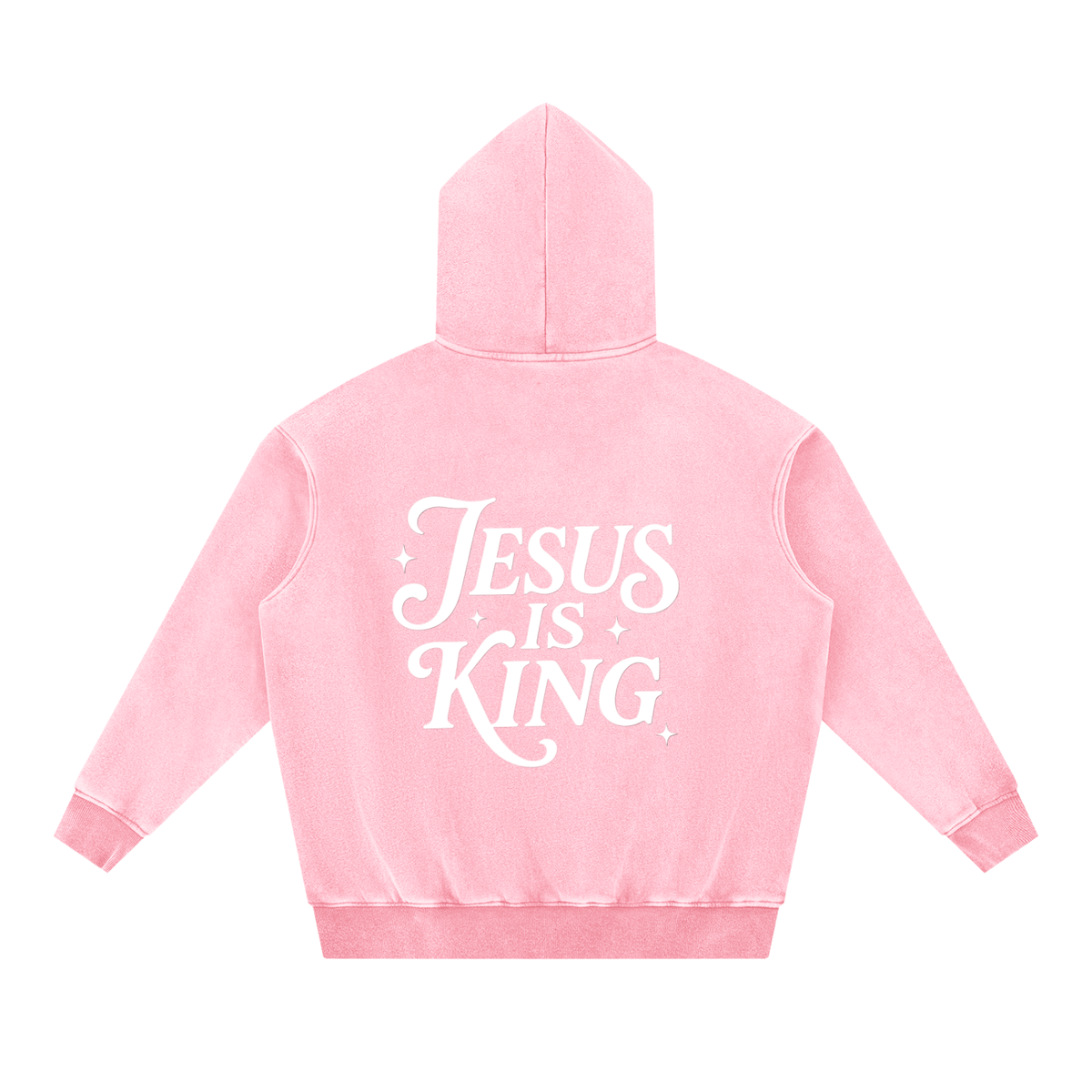 Snow Wash Fleece Oversize Hoodie