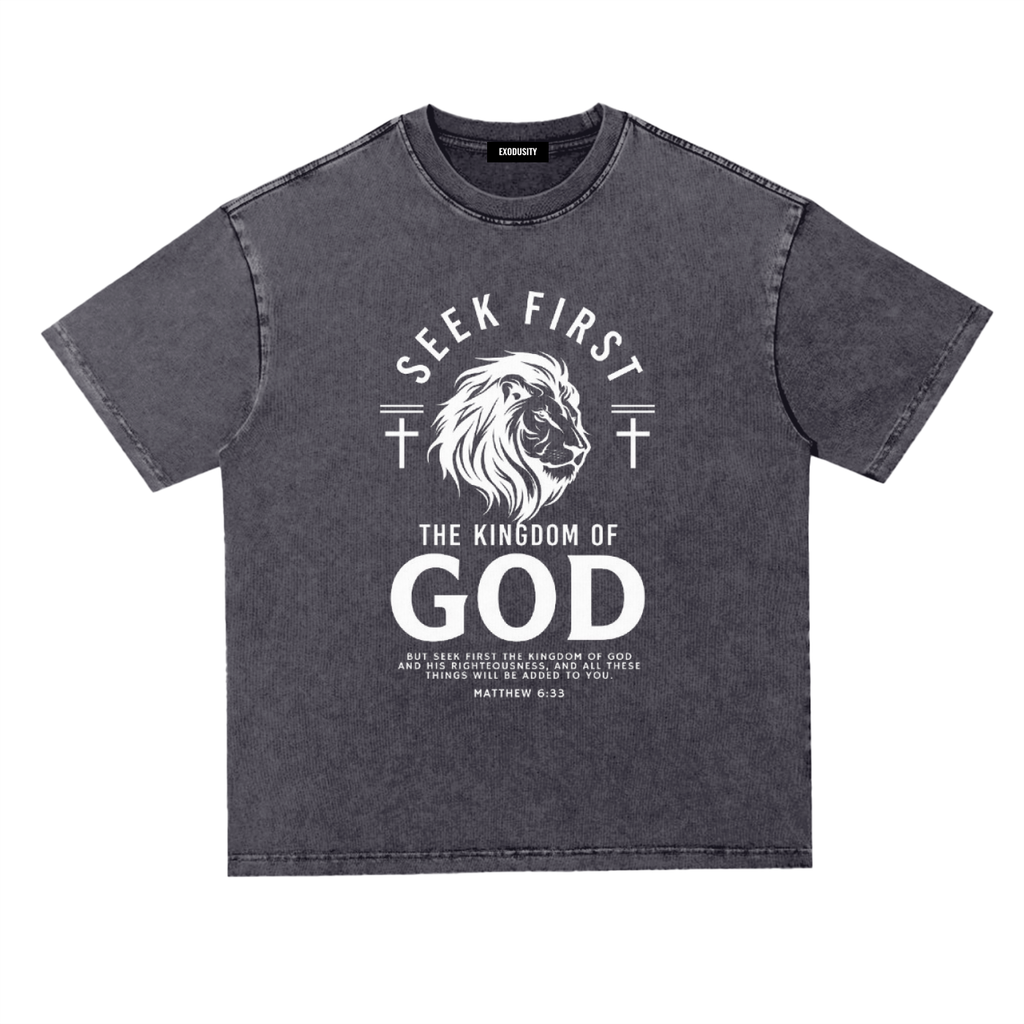 Snow Washed Heavyweight Oversize T-Shirt